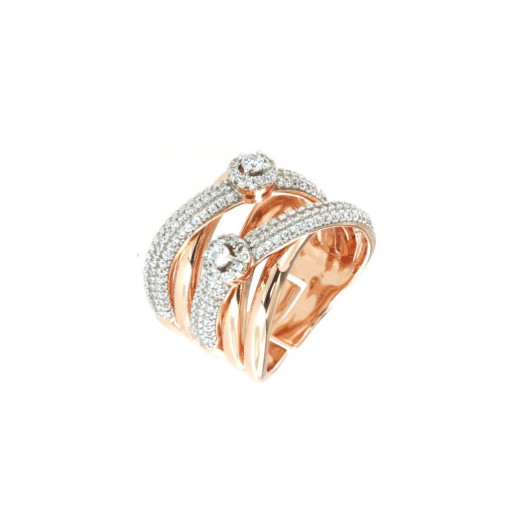 Inel din argint 925 placat cu aur 18k - 1501960