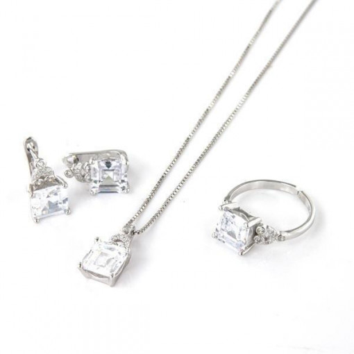 Set comple din Argint 925 si zirconiu cubic