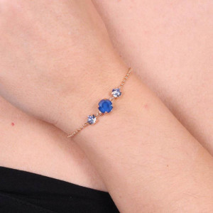 Bratara din argint Royal Blue cu Swarovski - Img 2