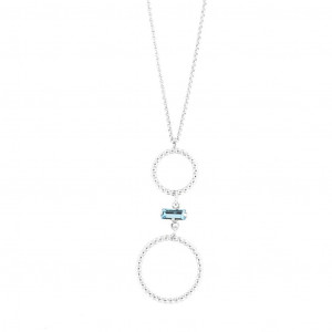 Colier din argint cu cristale Swarovski - Img 1