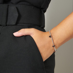 Bratara din argint 925 si pietre Swarovski - Img 2