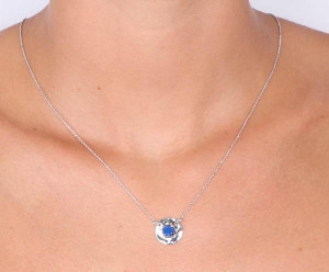 Colier din argint 925 si cristale Swarovski - Img 2