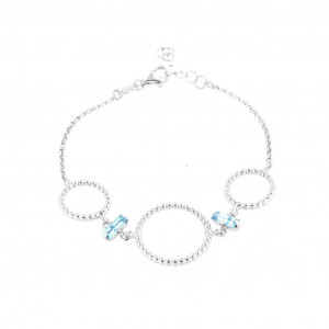 Bratada din argint cu cristale Swarovski - Img 1