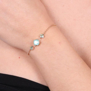 Bratara din argint cu cristale Swarovski - Img 2