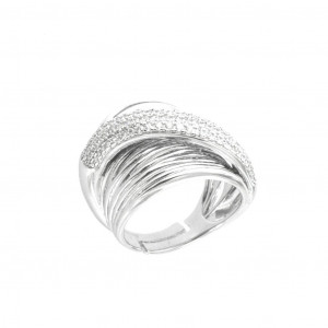Inel din argint 925 si cristale de zirconiu - 1502021 - Img 1