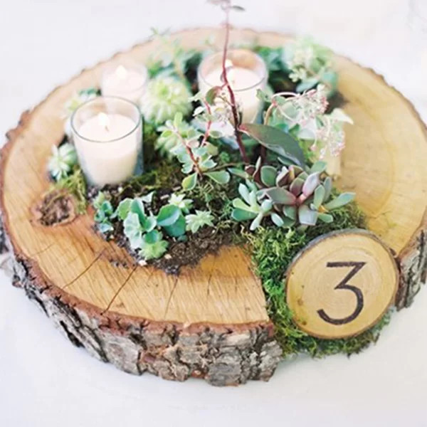 Tendinte 2017 - Decor cu felii de lemn
