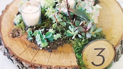 Tendinte 2017 - Decor cu felii de lemn