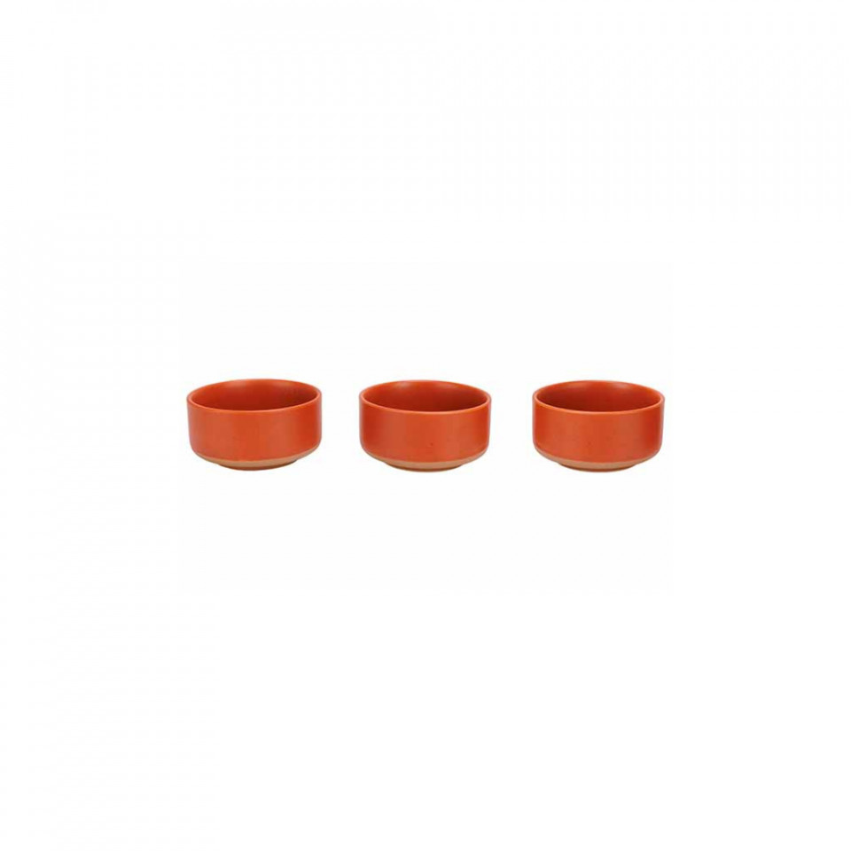 Set 3 boluri tapas/mezze Terracotta Dela 10,5x5cm 5918005 - 1