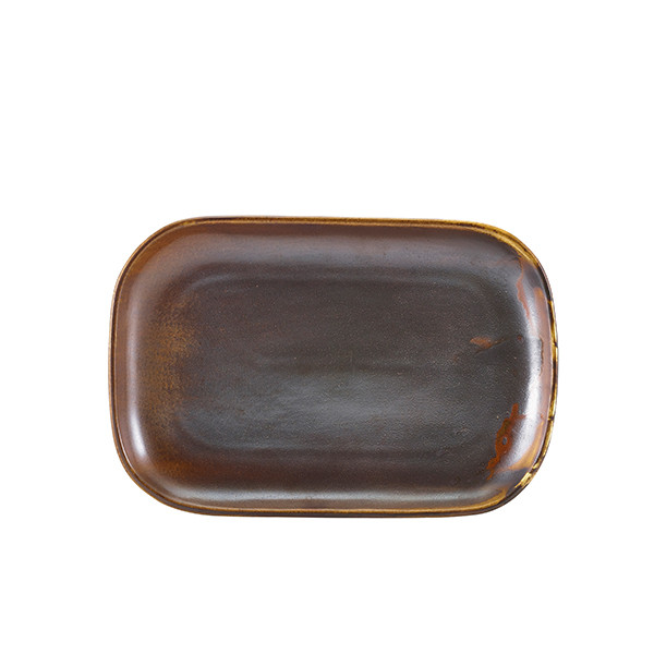 Platou Terra Porcelain Rustic Copper 29 x 19.5cm RP-PRC29 - 1