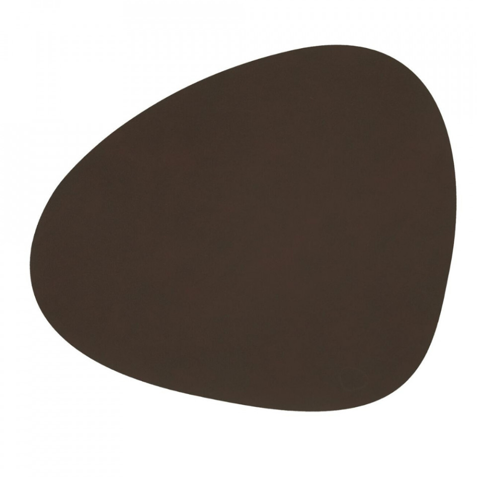 Table mat Curve Dark Brown Nupo L 37x44cm 981078 - 1