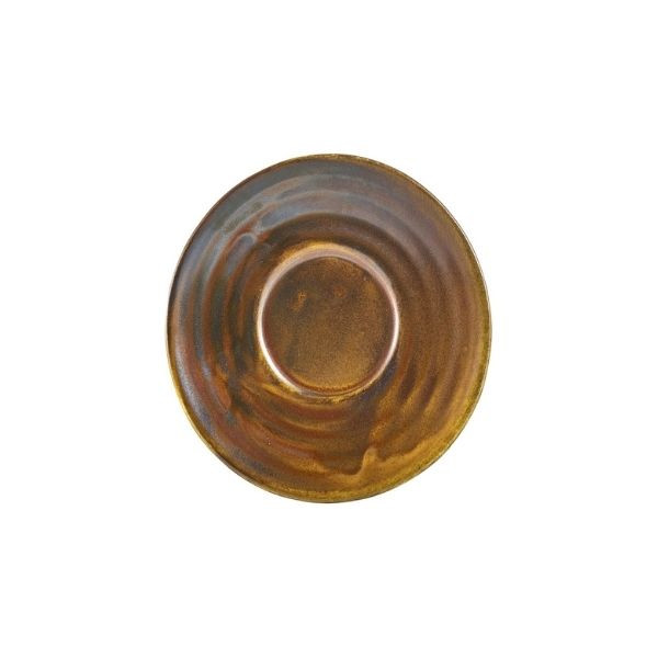 Farfurie ceasca espresso Terra Porcelain Rustic Copper 11.5cm SCR-PRC11 - 1