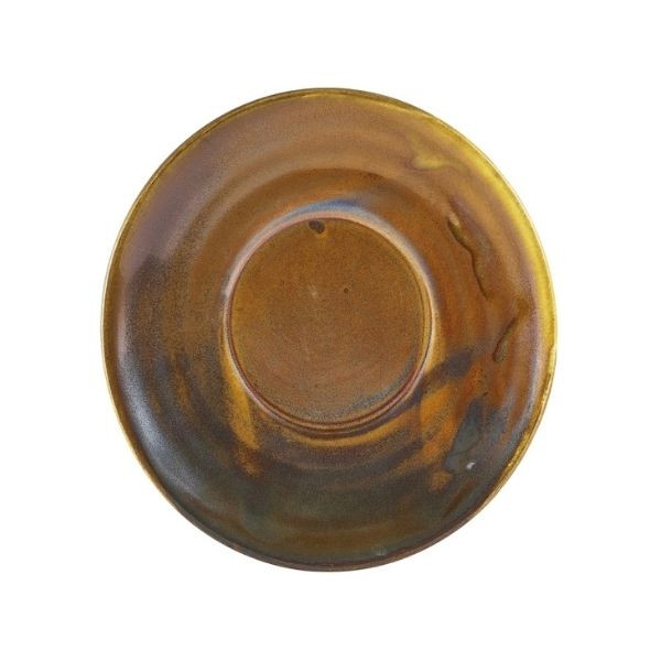 Farfurie ceasca cafea Terra Porcelain Rustic Copper 14.5cm SCR-PRC14 - 1