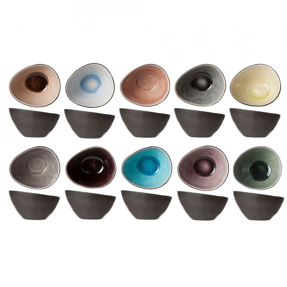 Sosiera ceramica culori variate Streetfood 60ml 8.x7x5 cm 9700200 - 1
