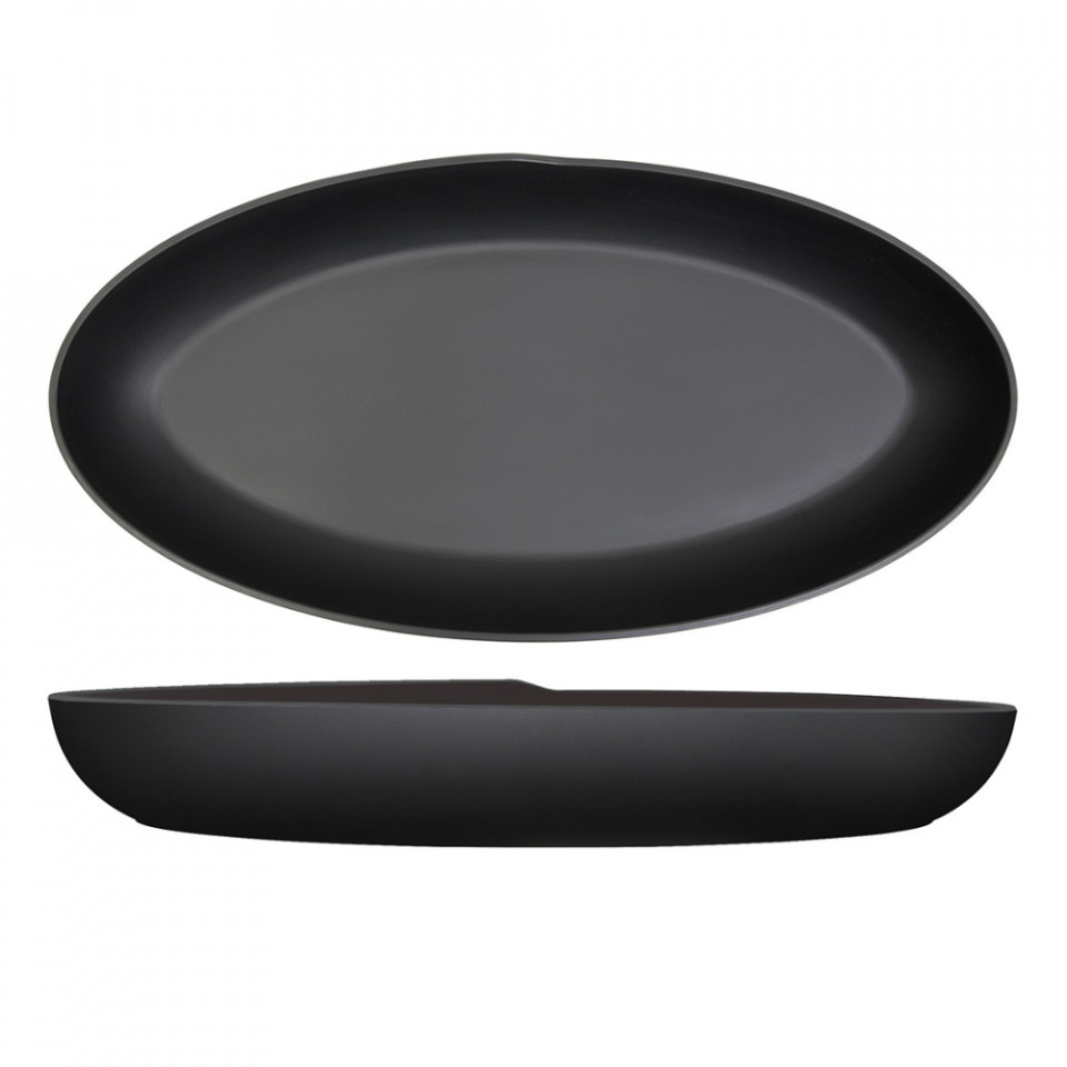 Platou oval adanc melamina Black Copenhagen 55x27.5x7.5cm CP550102 - 1