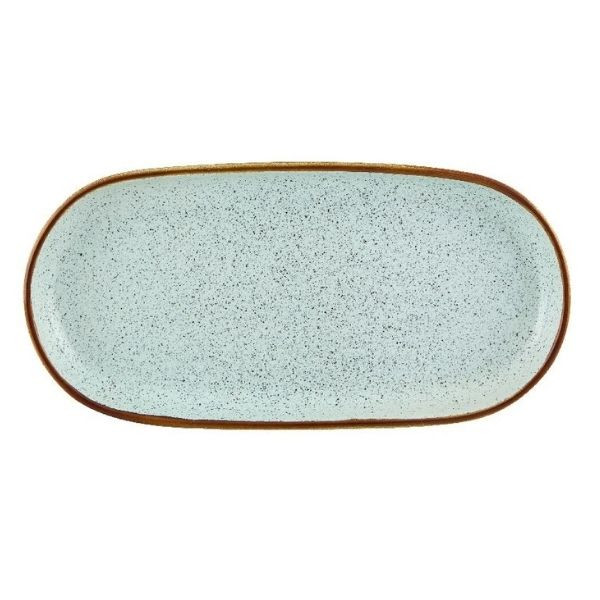 Platou servire oval Rustic Blend Turquoise 29,5cm 27020970 - 1
