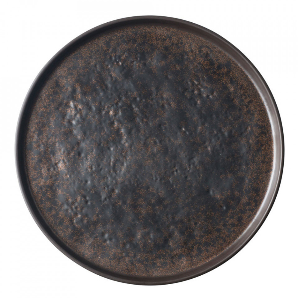 Platou servire rotund melamina Brown Copper 45,5x45,5cm 123519BREU - 1