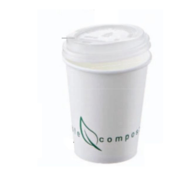 Set 1000buc pahar cafea biodegradabil 240ml Q3002 - 1