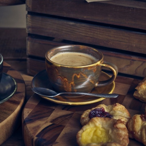 Ceasca cafea Genware Terra Rustic Copper 220ml CUP-PRC23 - Img 3