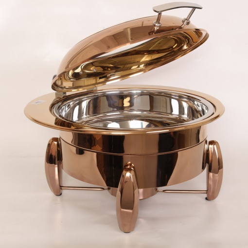 Chafing dish combo rotund 4L, cupru - Img 2