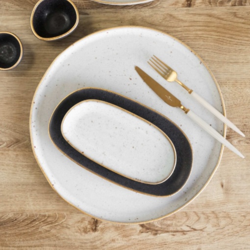 Farfurie charger Gold Stone White 32cm 37006088 - Img 2