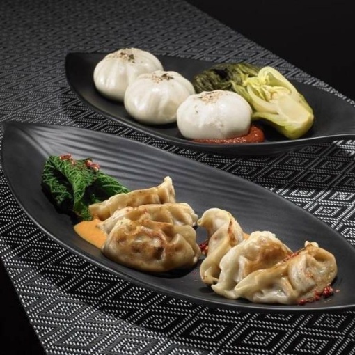 Platou frunza aperitiv melamina 36.5x15.5cm T8224 - Img 2
