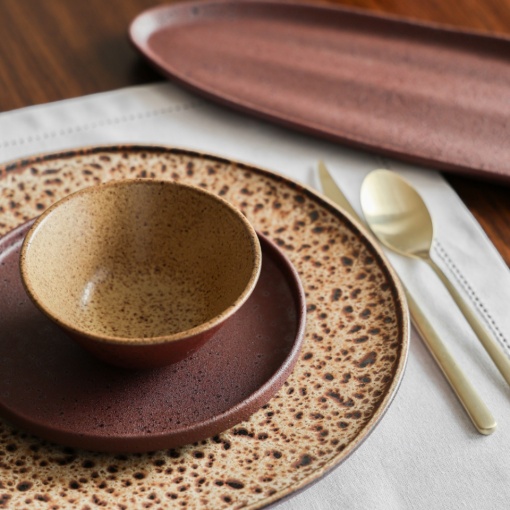 Platou servire oval Burned Clay Queops 45cm 37006135 - Img 2