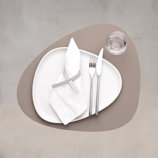 Table mat Curve Clay Brown Nupo L 37x44cm 991748 - Img 2