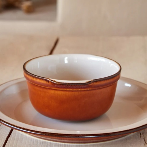 Bol supa Poterie Cream Caramel 15cm 550ml AS131-CRM - Img 2