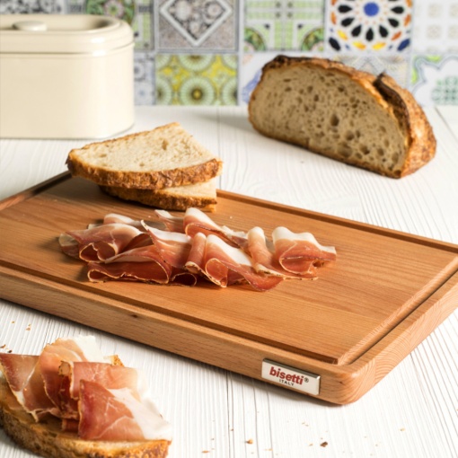 Platou servire lemn cu canelura pentru sos 50x35x2cm BIS08.026303.001 - Img 2