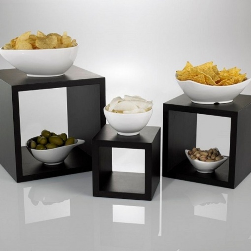 Set inaltatoare bufet bambus black 13/18/23cm S0128.Z - Img 2