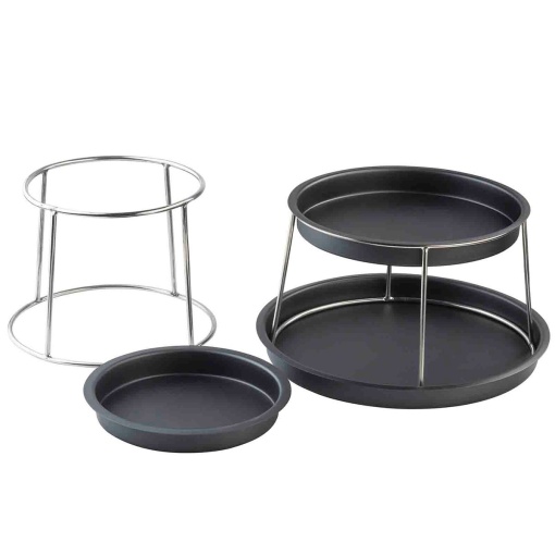 Suport servire fructe de mare negru mat 35.5cm 12067 - Img 2