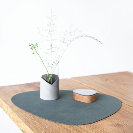 Table mat Curve Dark Green Nupo L 37x44cm 981065 - Img 2