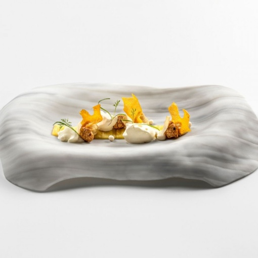 Platou servire NORDICA 32X20cm XGLAS-705 - Img 2