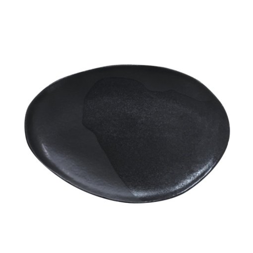 Platou servire oval Wabi Noir 25x36cm JA964877