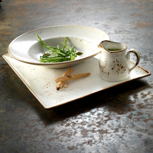 Platou servire patrat White Steelite Craft 27x27cm 11550553 - Img 2
