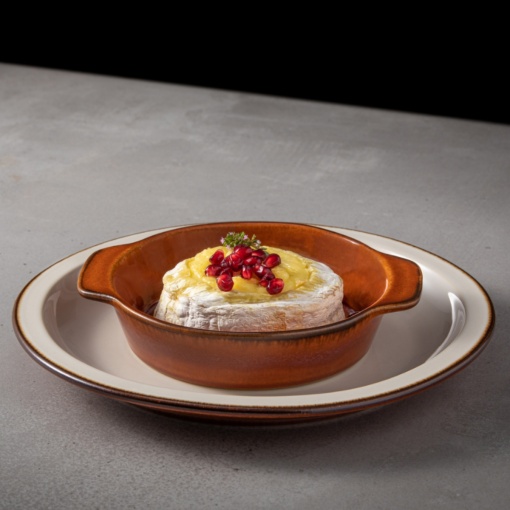 Vas rotund gratinat Poterie Caramel 19cm 360ml AA161-CAR - Img 2