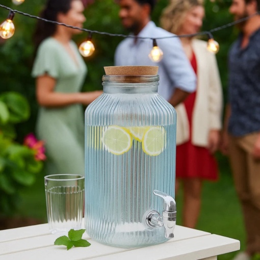 Dispenser limonada 3,35L Albastru Raya 19,5x14x28,5cm 5426005 - Img 2