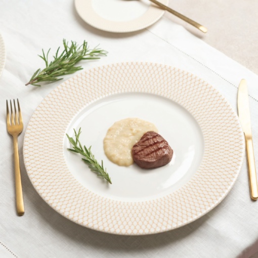 Farfurie plata aperitiv Maglia Finesse Gold 24cm 20451-201024 - Img 2