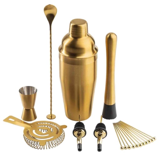 Kit bar 5 piese otel inoxidabil gold 11779 - Img 3