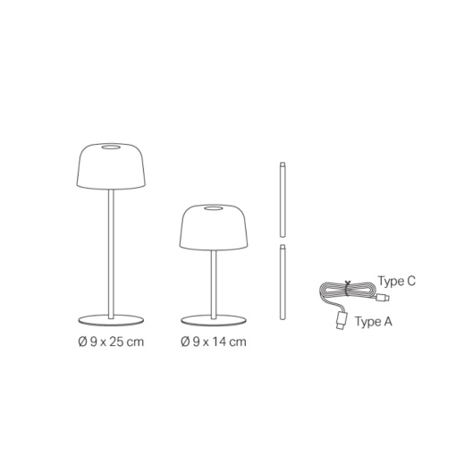 Lampa Ailati Terracotta 9x25/9x14cm LD1190T3 - Img 3