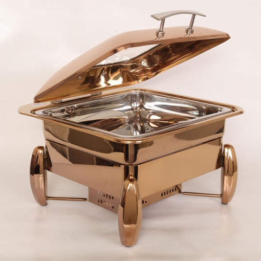Rama suport chafing dish 2/3 gaz-inductie cupru 10432 - Img 2