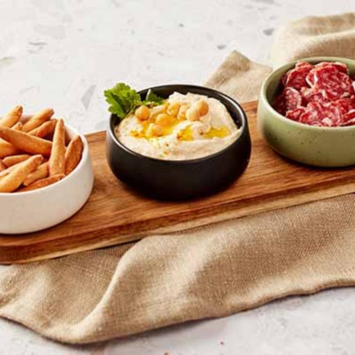 Set 3 boluri tapas/mezze+platou lemn Bites 32x10,5cm 5915004 - Img 3