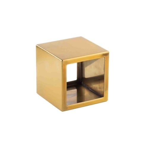 Set 3 inaltatoare bufet patrate Barclay inox auriu 23x23x23 cm 12707 - Img 3