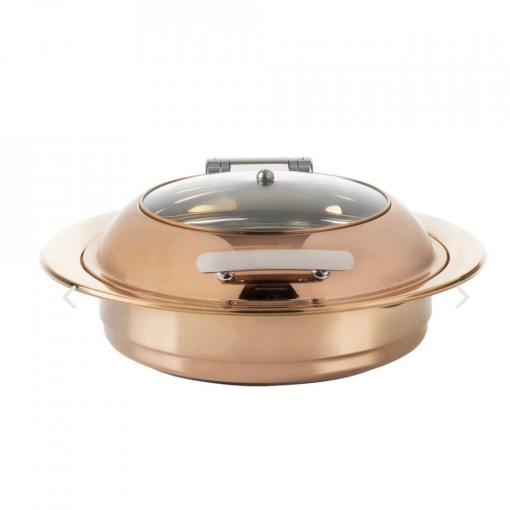 Chafing dish rotund cupru 49cm 4L 10435 - Img 2