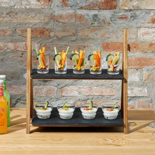 Stand bufet cu ardezie 39,5x25x39,5cm S5054 - Img 2