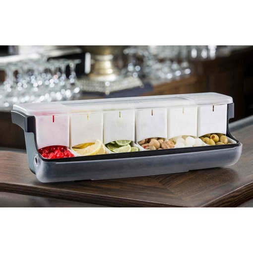 Suport condimente 6 compartimente 3.5L 51x16.5x16 cm BCD6000 - Img 2