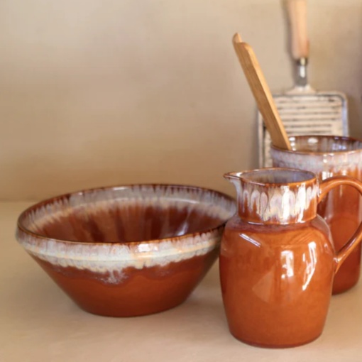 Bol salata Poterie Caramel Latte 25cm 2150ml VAS251-LAT - Img 2