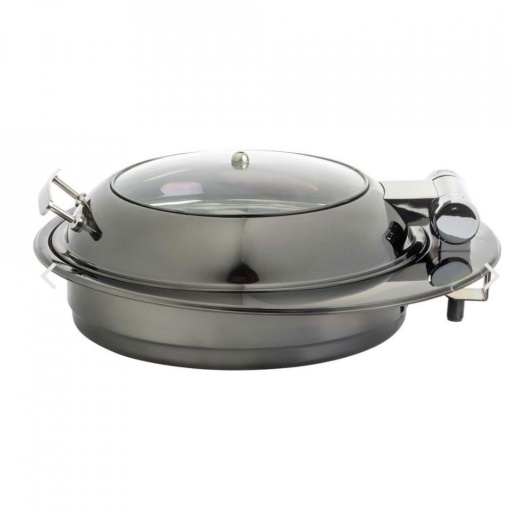 Chafing dish rotund negru 49cm 4L 10436 - Img 2