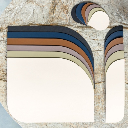 Placemat asimmetric albastru Loto 40x30cm 9150127002 - Img 2