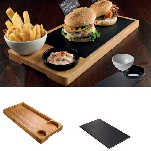 Platou prezentare Burger 43x20cm S4005 - Img 2